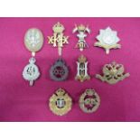 Good Selection of Cavalry Cap Badges including Vic crown brass Bays ... Brass Kings Dragoon
