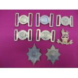Selection of Brass Military Buckles two piece brass buckles consisting KC Welsh Guards ...