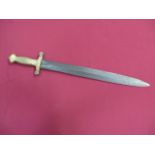 French 1832 Pattern “Gladius” Short Sword 19 inch double edged broad plain blade. The forte with