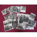 Selection of Hitler Newspaper Photos and Album Cards including black and white photos of Hitler, Eva