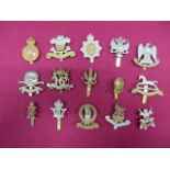 Selection of Cavalry Cap Badges including bi-metal 3rd Carabiniers ... KC white metal 5th Dragoon