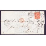 GREAT BRITAIN POSTAL HISTORY 1870 entire from London to Nice,