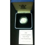 COINS : 1992 Silver proof 10p cased and boxed, Piedfort with cert.