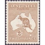 AUSTRALIA STAMPS : 1915 2/- Brown.