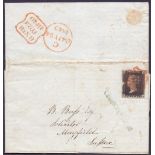 GREAT BRITAIN POSTAL HISTORY Plate 6 (KB) on wrapper from London Chancery Lane to Mayfield Sussex.