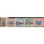 NORTH BORNEO STAMPS : 1904 overprinted 6d - 24c values. Mounted mint with 4c overprints.