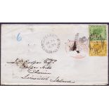 AUSTRALIA POSTAL HISTORY : 1877 registered cover from Perth to Limerick Ireland with one shilling