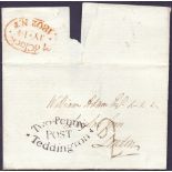 GREAT BRITIAN POSTAL HISTORY 1802 wrapper used in London,