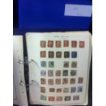 World collection of stamps in two folders including Penny Black and 1840 2d Blue.