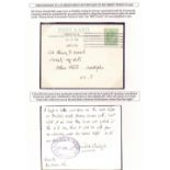 GREAT BRITAIN POSTAL HISTORY 1906 Post card addressed to Sir Henry Wood,