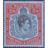 BERMUDA STAMPS : 1938 2/6 Black Red Grey/Blue.