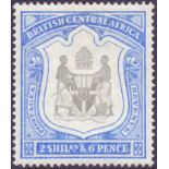 NYASALAND STAMPS : 1897 2/6 Black and Ultramarine.