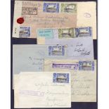 POSTAL HISTORY : SIERRA LEONE 1940-43 WW2 batch of postal history,