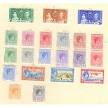 BRITISH COMMONWEALTH stamps , mint & used collection in five springback albums.