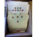 STAMPS : Glory box of album pages mixed World and Commonwealth,