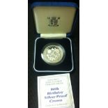 COINS : 1992 Silver proof £1 cased and boxed with Royal Mint Cert