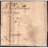 GREAT BRITAIN POSTAL HISTORY : 1671 Letter from London to Italy,