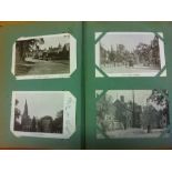 POST CARDS : Old Edwardian postcard collection in album approx 150 cards some better street scenes