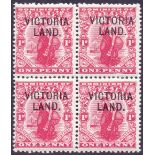 NEWZEALAND STAMPS : 1911 Victoria Land Scott Expedition 1d Carmine.