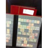 MAINLY COMMONWEALTH STAMPS collection in 2 red stock books, many early issues,