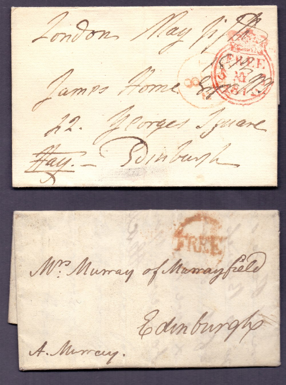 GREAT BRITAIN POSTAL HISTORY : 1781 and