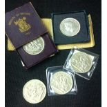 COINS : 1951, selection of Silver Crowns