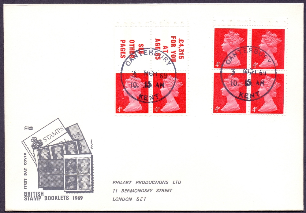 GREAT BRITAIN FIRST DAY COVER : 1969 2/-