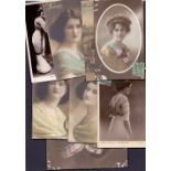 POST CARDS : Edwardian Ladies on postcar