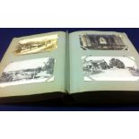 Old time postcard album including Otford, Sevenoaks, Ightam Moat, Tonbridge, Margate,