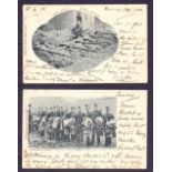 Postal History : 1901 Boar War cards depicting Reserves & Imperial Yeomanry, both sent from Chatham,