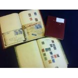 World collection of stamps in three albums including a few covers mainly pre 1930's ,