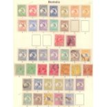 Australia Stamps : 1913-1936 mint & used collection on pages.