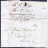 First Day Cover : 1839 9th January 1840 Last day of the Four Penny Post.