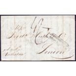 Great Britain Postal History : Portsmouth Ship Letter, 1833 entire sent from Vera Cruz,