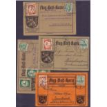 Postal History :1912 Rhein Maine Zeppelin Schwaben flights.