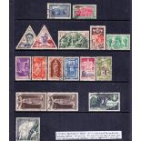 Stamps : 1933-55 selection of fine used issues including 1933 10f blue, 1933 1f50 Air,