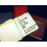 Mixed World stamp collection in four albums,