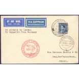 Postal History , Airmail : IRAQ, 1934 Graf Zeppelin Tenth South America Flight (S 280).