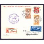 Postal History : CATAPULT MAIL, 1934 8th Aug,