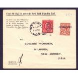 Postal History . Airmail: USA, 1926 Ship to shore flight. No.