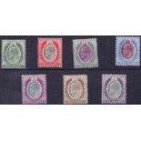 Malta Stamps : 1902 mounted mint set of 7 .