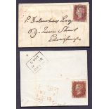 Great Britain Postal History , stamps : KELSO Special MX on Penny Red tied to piece (Cat £800),