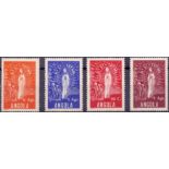 Stamps : ANGOLA, 1948 Statue of Our Lady Fatima, fine U/M set of 4, SG 434-37.