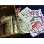 BRITISH COMMONWEALTH stamps, mostly mint in box with various on album pages, stockcards,