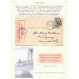 Postal History Airmail: USA, 1916 2nd Nov, Postcard printed by the New York Times,