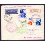 Postal History , Airmail : NETHERLANDS, 1932 Graf Zeppelin 6th South America Flight (S 177).