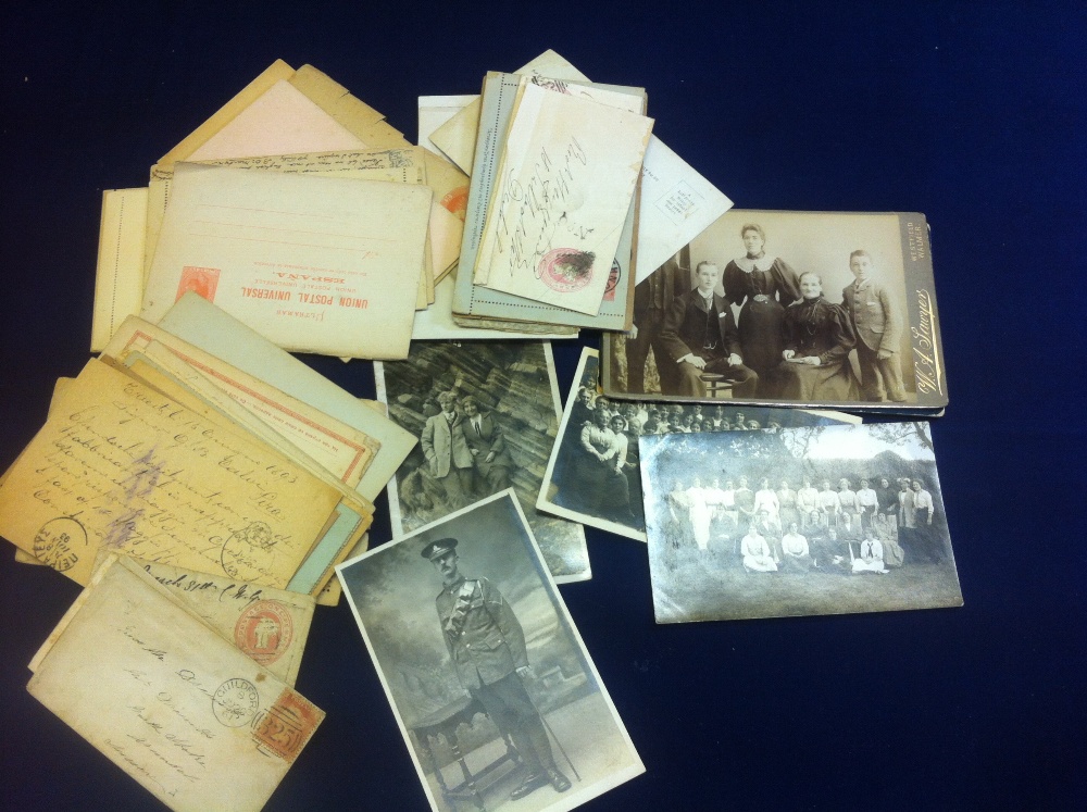 Postal History: Small batch of mixed early postcards, photos,