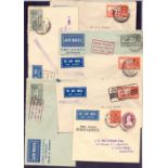 Postal History . Airmail :INDIA, selection of twelve 1934-1940 internal first flight covers.