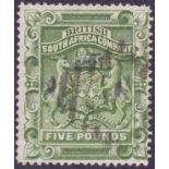 Rhodesia Stamps : 1892 £5 Green,