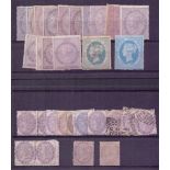 Great Britain Stamps : Fiscals, mint and used selection of QV various issues.